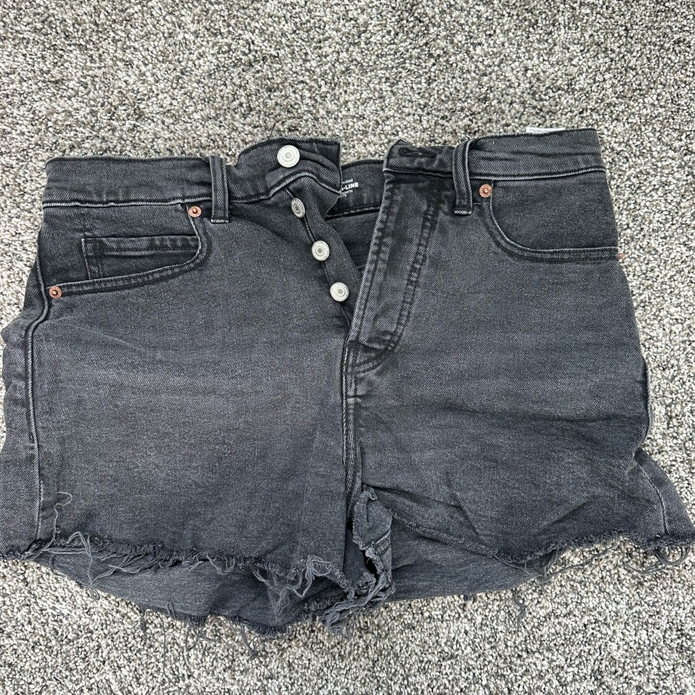 Old navy High-Waist Black Denim Cutoff Shorts